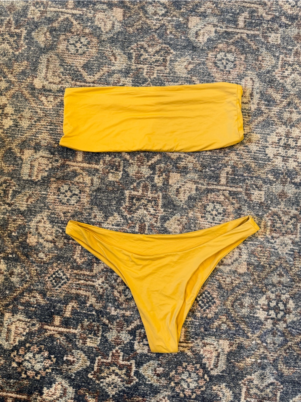 Dippin' Daisy's Mustard Yellow Bandeau Bikini